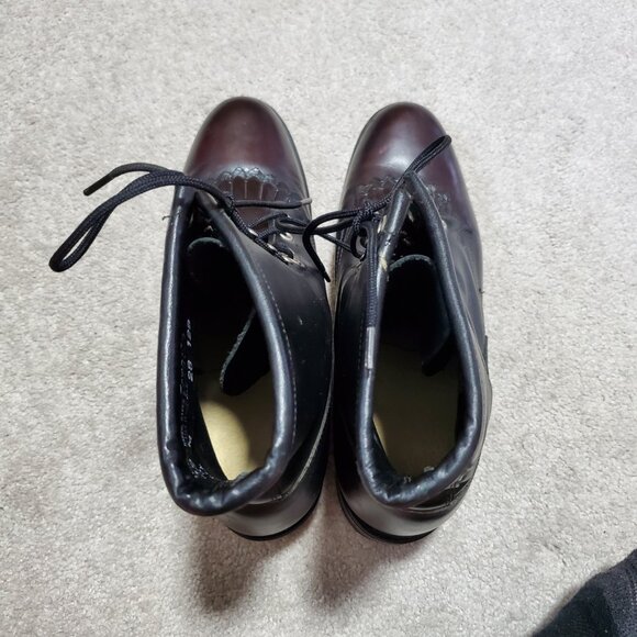 Laredo Black Leather Lace Up Boots - Picture 8 of 12